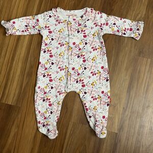 Magnetic Me Baby Girls 3-6 Months 12-16# Floral Sleeper Pajamas VGC